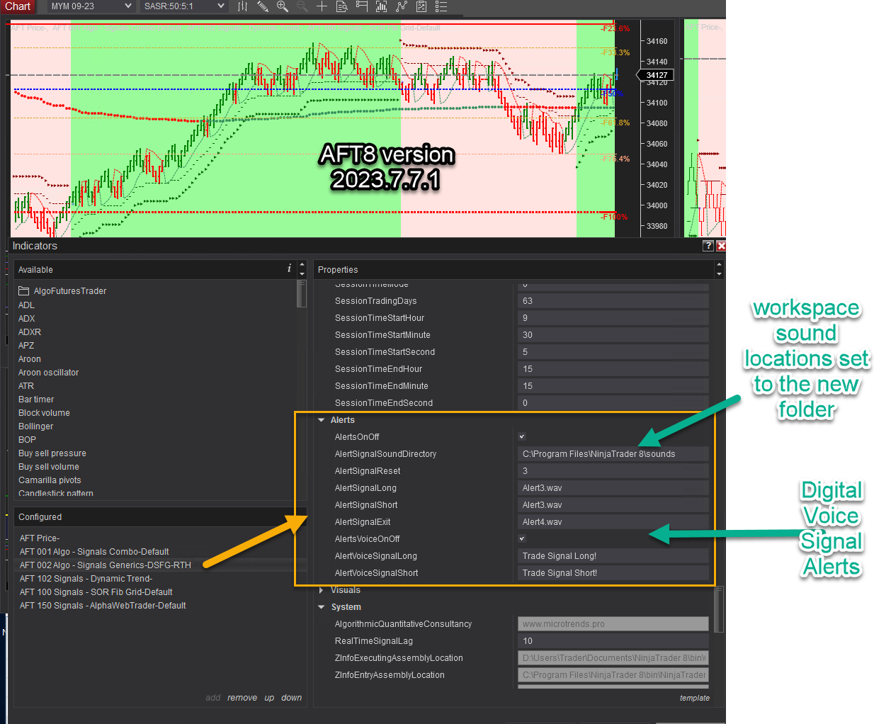 AFT version 2023771 released Algo Futures Trader Hybrid Algorithmic