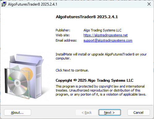 AFT8 version 2025.2.4.1 installer