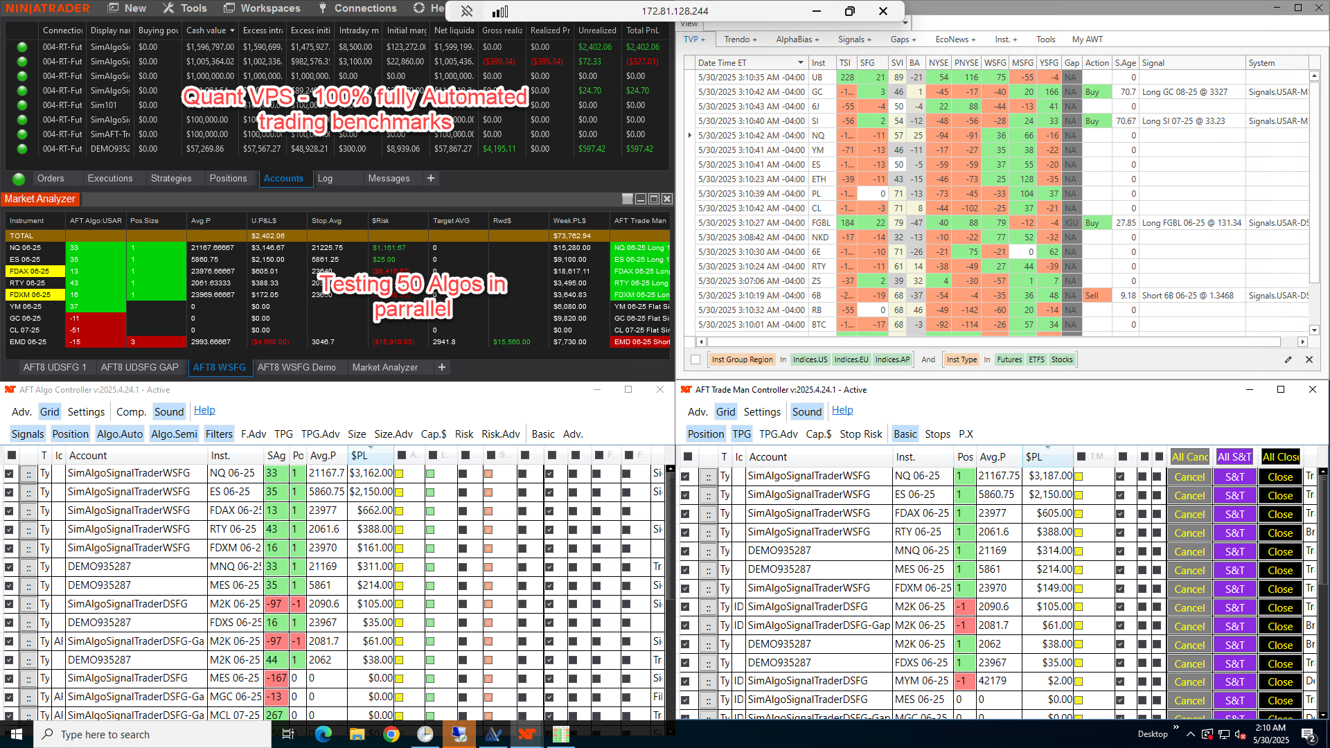 Trading Servers - NinjaTrader Automated Trading by Algo Futures Trader