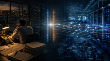 Traditional swing-trading desk transitioning into high-frequency algorithmic futures trading and institutional market networks