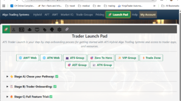 trader launch pad onboarding with full feature trial
